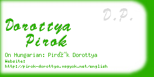 dorottya pirok business card